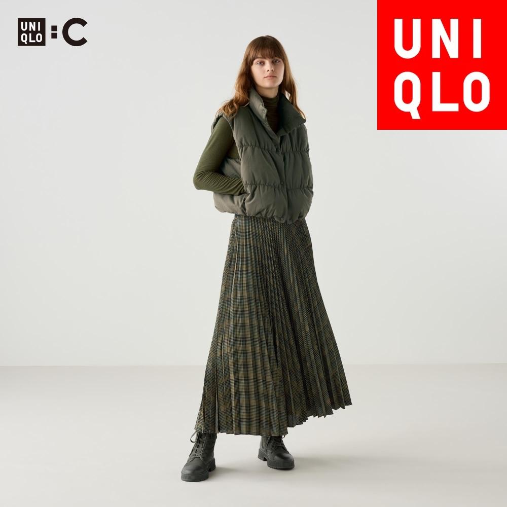 Длинная плиссированная юбка Uniqlo